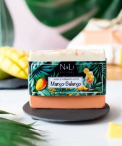 prawdziwe mydła sklep mydlany, mydło o pięknym delikatnym zapachu mango