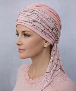 Turban Blanka po chemioterapii różowy