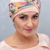 kolorowy turban damski zimowy