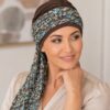 Turban Krystyna brązowy + wzór