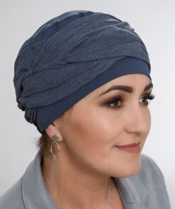 Bambusowy Turban Helena granatowy