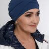 granatowy turban po chemii w sklepie Eko Amazonka