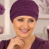 Turban Nadia śliwkowy