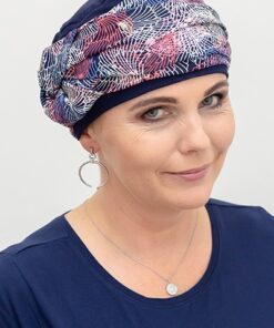 czapki po chemioterapii, kolorowy turban Matylda