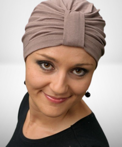 jasna czapka po chemioterapii Wiola beżowa