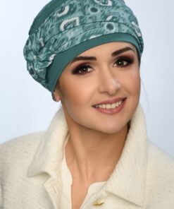turban na głowę Matylda to piękny miętowy turban
