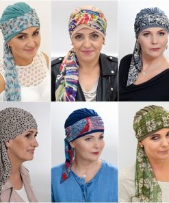 Wiązane chusty na głowę
