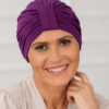 Turban Wiola śliwkowy