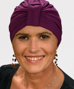 Turban Wiola śliwkowy