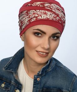 świąteczny piękny turban na głowę