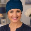 Turban Nadia granatowy