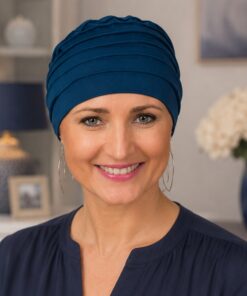 Turban Nadia granatowy