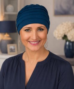 Alternative view of Turban Nadia granatowy