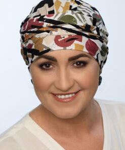 kolorowy turban na głowę