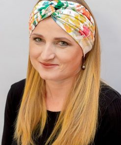 opaska materiałowa na włosy wiosenne kolory