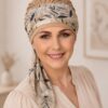 Turban Blanka beż + listki