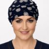 Turban Kasia ciemny granat + koła