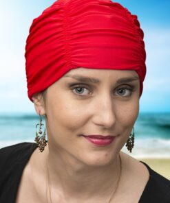 czepek na basen materiałowy