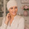 Turban Nadia piaskowy - obrazek 2