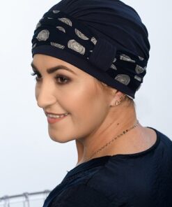 turban na głowę o prostym kroju