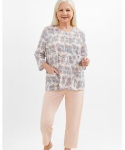 Bawełniana Piżama damska Martel Maria II 201 brzoskwiniowa