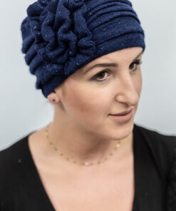 granatowa wełniana czapka damska Eryka