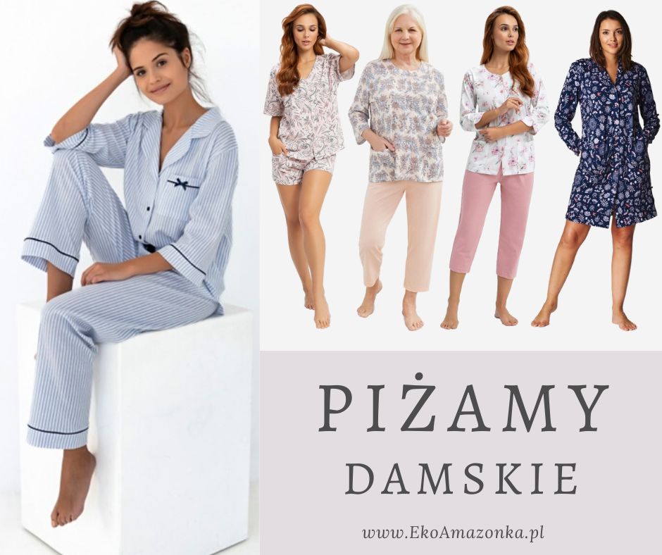 piżamy damskie do szpitala rozpinane sklep