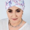 pastelowy turban po chemioterapii