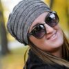 Bambusowy Turban Nadia szary melanż