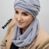 Wełniany Komin szary