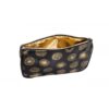 kosmetyczka damska do torebki czarna złota