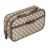 kosmetyczka damska ekskluzywna i elegancka kawowa