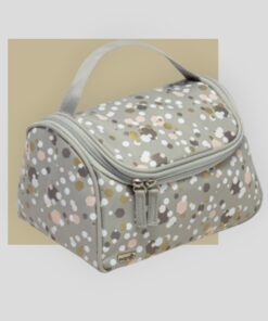 kuferek kosmetyczka damska szary mix