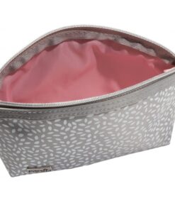 mała kosmetyczka damska podróżna silver