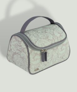 orientalny wzór szara kosmetyczka kuferek damska