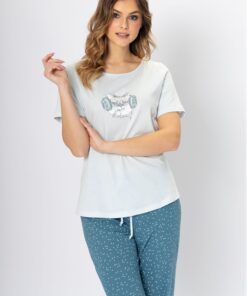 Piżama M-max Mona 1281 miętowa