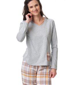 piżama flanelowe spodnie długie 458