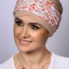 beżowy turban po chemioterapii ela