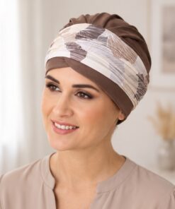 Turban Ela kawowy + wzór