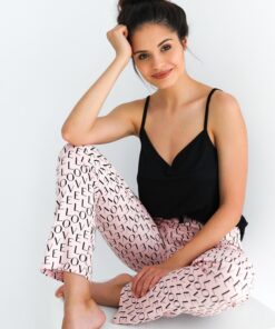 ekskluzywna piżama na ramiączka sensis paula