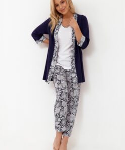 Alternative view of Szlafrok Bonżurka Cana 251 Narzutka granatowa