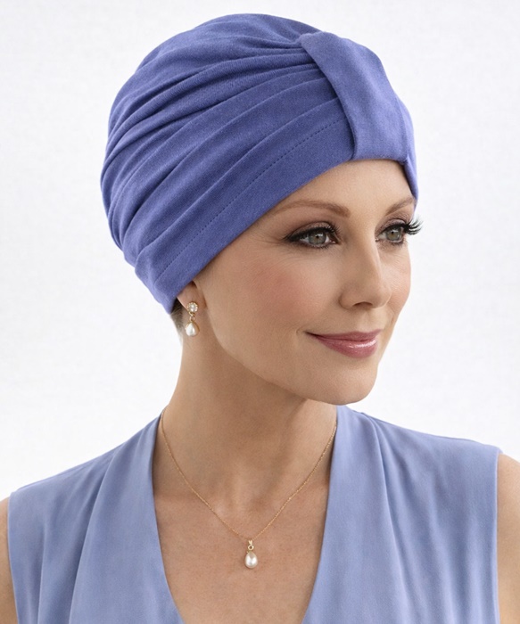Turban Wiola niebieski