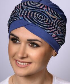 turban po chemioterapii ela niebieski bambus