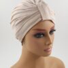 turban wiola w kolorze chłodny beż