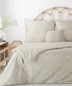 Eurofirany Terra Collection - 100% bawełniana polska pościel beżowa w dmuchawce