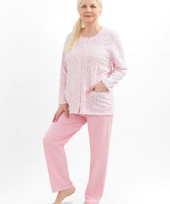 polska bawełniana piżama długa rozpinana maria 3