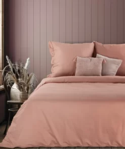 Pościel Eurofirany - 100% bawełna - Terra Collection - morelowa pościel gładka