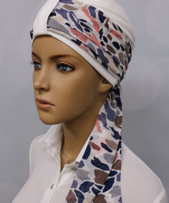 szarfa do turbanu kolorowe cętki