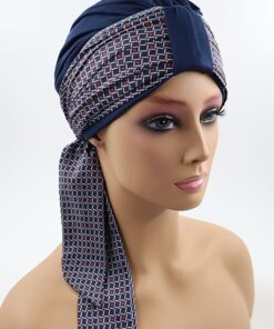 szarfa nell granatowa elegancka