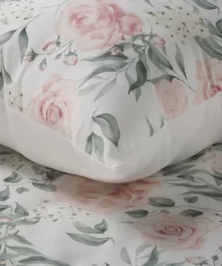 Alternative view of Pościel - Classic Satin - satyna bawełniana - biała pościel w róże